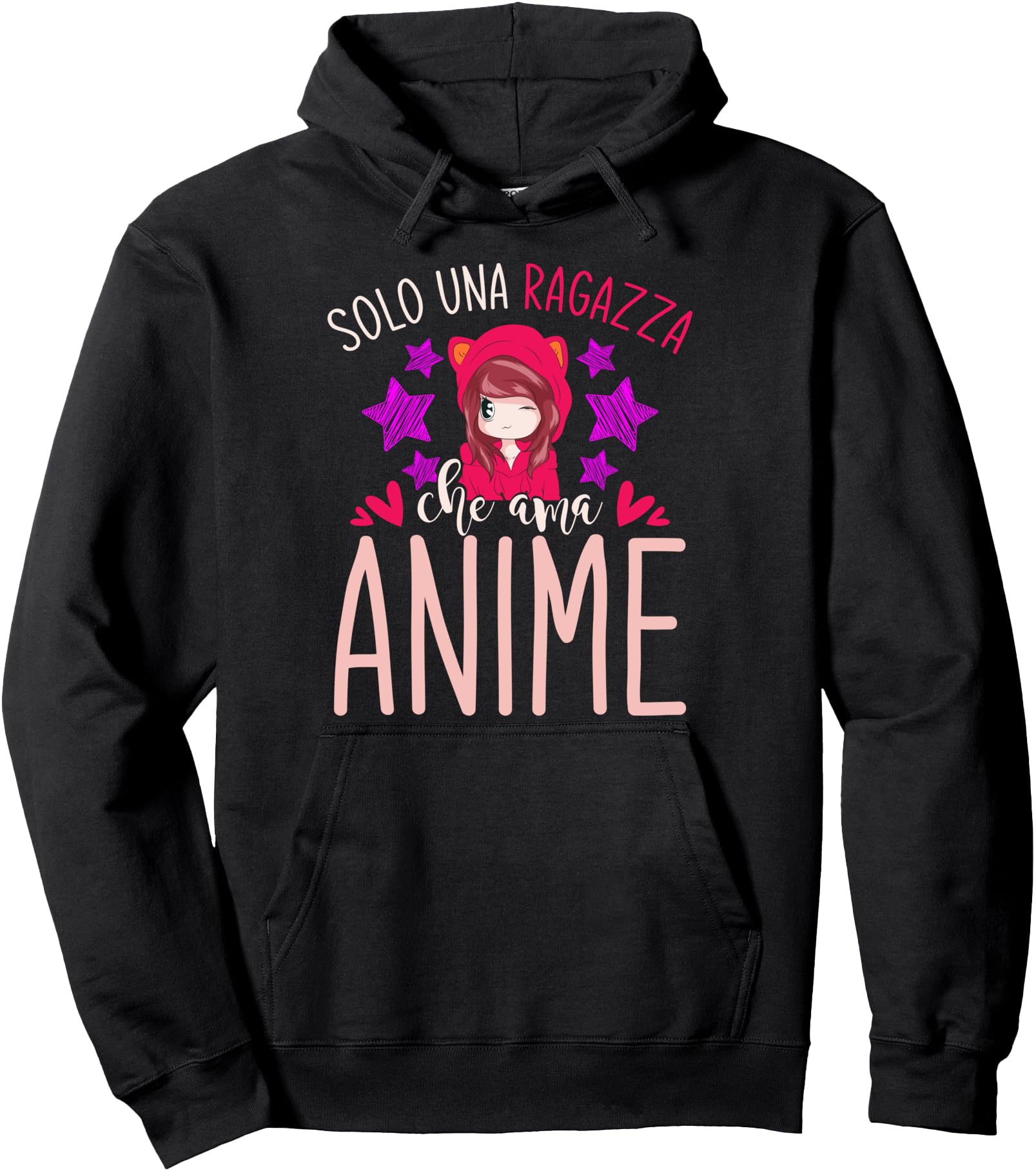 Otaku Manga Japanese Girl Woman Kawaii Anime Pullover Hoodie